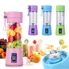 USB Chargeable Juicer Blender 6 Blades 380ml - Portable Juicer Cup & Smoothie Maker