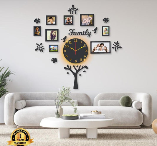 High quality wooden wall clock | Family Shaped wall clock